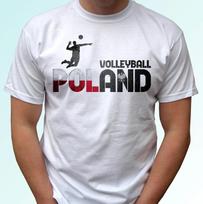 Poland volleyball kids boys T-Shirt top flag Polska siatkowka koszulka koszulki polski 150 gray