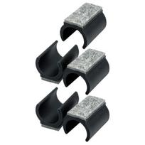 5 vnt. kėdės kojų antgaliai su veltinio padukais, U formos plastikiniai stalo kojų slydikliai, apsaugos 25mm