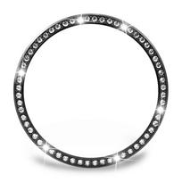 Samsung Galaxy Watch8 Diamond-Set Bezel for S3: Metal Ring for 42mm, 46mm, 40mm, 44mm. 40mm black