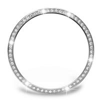 Samsung Galaxy Watch8 Diamond-Set Bezel for S3: Metal Ring for 42mm, 46mm, 40mm, 44mm. 40mm gray