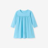 Little Maven European Style Long-Sleeve Girls' Autumn Sleep Dress - Solid Color Skirt 90cm white
