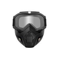 Motorcycle Goggles, Windproof Dirt Bike Helmet Riding Goggles With Removable Face Mask, Motorcycle Accessories gray