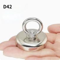 Fishing Neodymium D25d60mm Super Strong Magnet N52 Heavy Duty Rare Earth Magnet With Countersunk Hole Eyebolt Salvage Magnetic Matches the image beige