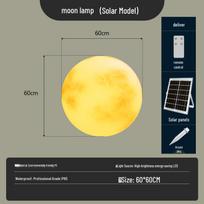Outdoor Solar Moon Ball Landscape Light yellow