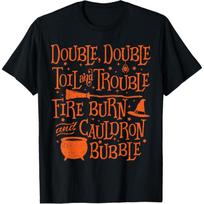 Double Double Toil and trouble, Shakespeare Quote Halloween T-Shirt XXXXXL juoda