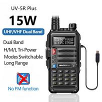 Baofeng UV-5R Plus 15W UHF/VHF Trijų galių Racija 50 KM USB Ilgo nuotolio UV 5R UV-10R S9 Plus Atnaujinimas Dvipusio ryšio radijo stotelė