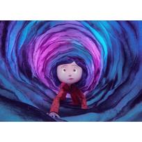 Anime filmo Coraline plakatas ir spaudinys Animacinis siaubo raganos citatos Drobės tapyba Sienų menas Estetikai Svetainės Namų dekoras 40cm×50cm NoFrame