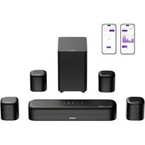 ULTIMEA Soundbar 7.1ch Dolby Atmos 350W with Subwoofer & Surround Speakers, HDMI/eARC/Bluetooth/Optical/AUX/USB Compatible, BassMX, APP Control, Ideal