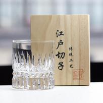 Jinzhi Japanese-style engraving Edo cut crystal glass Whiskey glass Beer cup Crystal cup Vintage skaidri