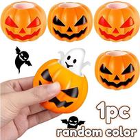 Pumpkin Head Stress Ball Decompression Ghost Fidget Toys Squeeze Sensory Toys For Halloween Party Favors