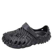 Large Size Couple'S Fingerprint Hole Shoes Step On Shit Feeling Bag Head Sandals Wear Non-Slip Thick-Soled Beach Shoes 45