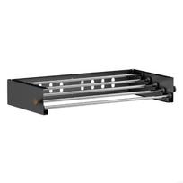 Space Saving Fold Away Clothes Drying Rack Strong Metal Frame Black For Small Homes Indoor Outdoor Use P9YB gray