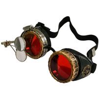 Vintažiniai Steampunk akiniai Kaukė veidui Helovynui Naujovė Juokingi akiniai Cosplay kostiumui Punk Gotikiniai akiniai black