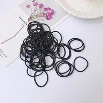 25/50/100 VNT. 4,5/4/2,5 CM Plaukų gumytės Moterims Plaukų juostelės Elastingas Besiūlis Ryšio Laidas Minkšta Spalvota Guminė Juosta Plaukų Aksesuaras 25PCS black