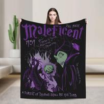 Villains Sleeping Beauty Maleficent Maleficos Blankets Fleece All Season Multi-function Soft Throw Blanket Outdoor Bed Rug Piece 30x40in gray