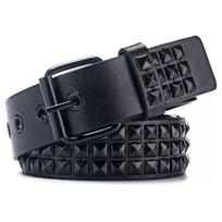 Retro kniedžių diržas Punk stiliaus naktinio klubo roko stiliaus diržas Madingas džinsų diržas Mados dekoracija black