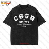 Cbgb Distressed Rock N Roll Punk Music Band Vintage Oversized Tshirt Wxwz M gray