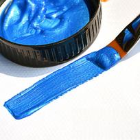 Metallic Acrylic Paint 100ml For Craft Painting Canvas Models Figurines Decorative Art DIY Projects Smooth Color Pigment Finish Art Supply mėlyna