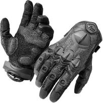 ZUNE LOTOO Touchscreen Tactical Gloves with TPR Finger Impact Protection & XRD Palm Padded for Men Motorcycle Paintball Airsoft Work Driving Cycling Large gray