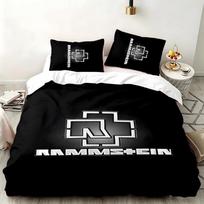 Rammstein 3pc set Perfect for bedroom use Comfortable bedding set includes a duvet cover and two pillowcases Ideal birthday or Christmas gift 135cmx200cm