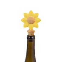 Cowboy Hat Silicone Wine Stopper Food Grade Seal For Home Bar And Party Use Yellow Sunflower yellow