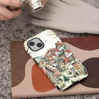 Phone Case for Apple iPhone 17 15 Pro Max XS XR 13 14 Air 11 Plus 16e 12 16 Soft Cover Capa A Quiet Christmas Night iPhone 15 Pro Max gray