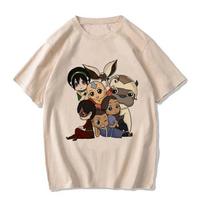 Avataras: Paskutinis oro valdovas Marškinėliai Appa Yip Harajuku ES Dydis Marškinėliai Mada Mange T-shirt Y2k Gatvės stilius Hip Hop Vintage Viršutiniai drabužiai L beige
