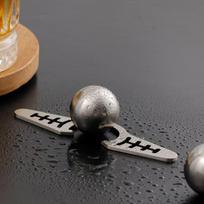 1 Set Espresso Coffee Frozen Ball Reusable 304 Stainless Steel Ice Balls Italian Coffee Cooling Tools Retain Original Flavor gray