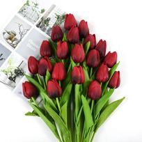 35 cm tulpių gėlių dirbtinė tulpių puokštė 10/5 vnt PE putplasčio netikra gėlė vestuvių ceremonijai dekoras Namų sodo puokštės dekoras K24_10Pcs