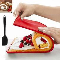 Silicone Swiss Roll Cake Mat Non-Stick Baking Sheet for Jelly Roll Yule Log Sponge Pastry Cooking Tray Bakeware Kitchen Tools beige