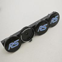 60mm 4 vnt. Automobilio ratų centriniai dangteliai, ratlankių dangteliai, ženkleliai Ford RS Focus Mustang F-150 Fusion Taurus Mondeo priedams black