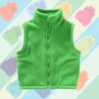 Nuo 3 iki 10 metų paauglių viršutiniai drabužiai Liemenės Berankovės Striukės Vaikiška liemenė berniukui Mergaitei Polar Fleece Kūdikių Liemenė Šiltai Žiemai 150 žalia
