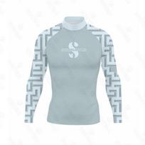 Long Sleeve Rash Guard Swimwear Surfing Diving Water Sports Unisex Quick Dry UV Protection XXXL white
