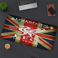 Liverpool F.C. spausdintas pelės kilimėlis, klaviatūros kilimėlis, nešiojamojo kompiuterio PC kilimėlis biurui, namams, stalo dekoracija, puiki gimtadienio dovana žaidėjams 40cmx90cm