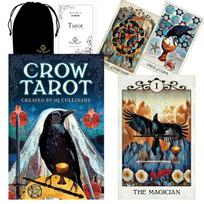 Crow Tarot Crow fortune with Japanese instruction lulucouture 78-card deck, Tarot, telling, manual, [Authentic] gray