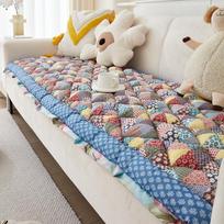 Korean Stitching Bun Steaming Plate Four Seasons Universal Window Cushion Ledge Cushion Thickened Solid Wood Living Room Seat Cushions 40*40