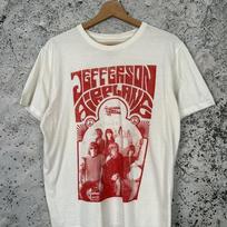 Vintage style Jefferson Airplane Rock Band short sleeve shirt Unisex T-Shirt L white