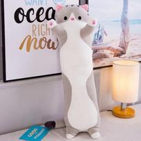 Lovely Husky Side Sleeping Body Pillow 50-150cm Bed Sofa Home Decorative Long Pillow Classmate Friend Birthday Present Cute Gift 50cm Very Small gray