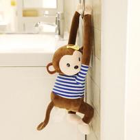 Hanging Monkey Tissue Dispenser For Car Convenient And Stylish Automobile Accessory mėlyna