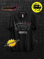 S-Meter T-shirt,Custom Call Sign Tee,Personalized Ham Radio,Retro SWR dB Dial Shirt for Radio Operators,Amateur Radio Gift 120 black