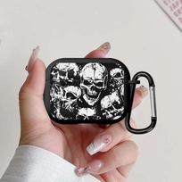 Case For Airpods 4 Pro2 Pro3 2 Pro 3 1 Earphone Cases Cover Also Covered With Skull Flowers Airpods 3