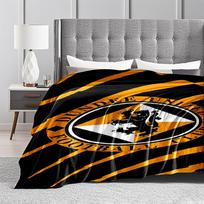 Dundee United FC Lion Emblem Flannel blanket for bedroom, living room, sofa, and nap 80x120cm(31*47in) orange