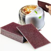 10pcs Carborundum Magic Wipe Pads Heavy-Duty Kitchen & Bathroom Cleaning Sponges, Dishwashing and Scouring Pads Kitchen Cleaning Essential 10pcs gray