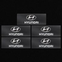 Automobilio logotipas 3D lipdukas Centrinės konsolės lipdukai Automobilio aksesuarai Hyundai Accent Elantra Tucson Santafe Veloster Genesis Solaris Sonata