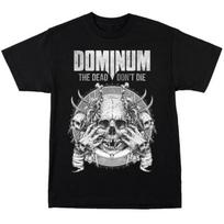DOMINUM Hell Is The Place We Belong Band TShirt Cotton Graphic Tee Unisex Unisex Summer Streetwear XL gray