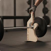 Barbell Plate Changer with Metal Reinforcement Easy Loading and Unloading black