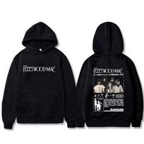 Rock Band Fleetwood Mac Rumours Graphic Hoodie Stevie Nicks Sweatshirt Men Women Casual Fleece Cotton Oversized Pullover Hoodies XL black