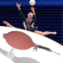 Meninės gimnastikos kamuolio siurblys Oro pripučiamas rankinis lengvas kompaktiškas guminis mažas pripūtiklis skirtas rožinė