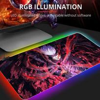 RGB Jujutsu Kaisen pelės kilimėlis Anime Gojo Satoru stalinis kilimėlis žaidėjas PC kompiuteris XL Varmilo klaviatūra kilimų žaidimų priedai Pelės kilimėlis A9(300x900x3mm)