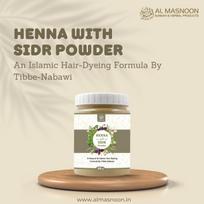 AL MASNOON Henna with Sidr Leaves Powder for Hair Care/A Natural Hair Dye 200g white